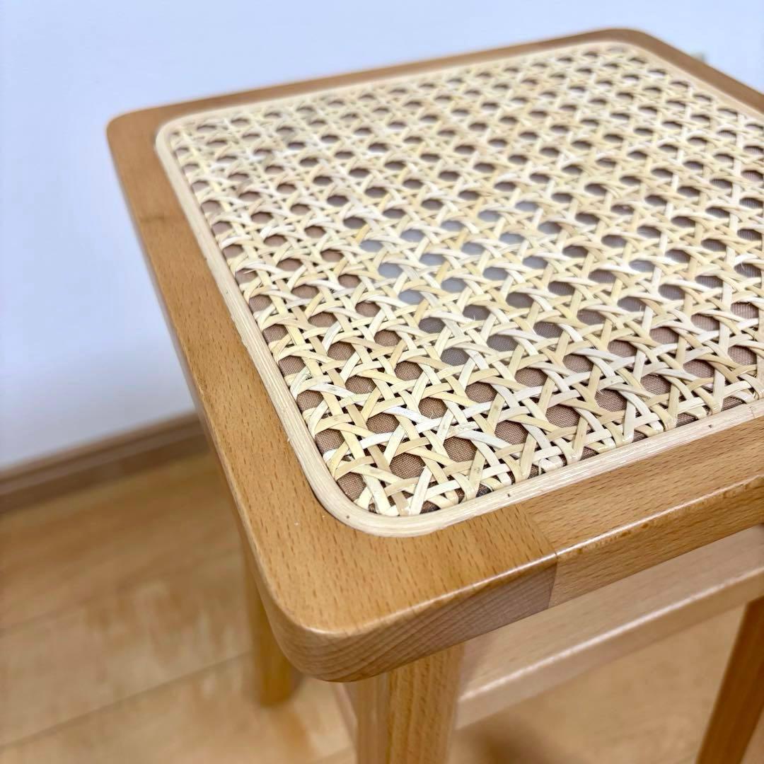 弘益 ラタン スツール 飾り棚 サイドテーブル