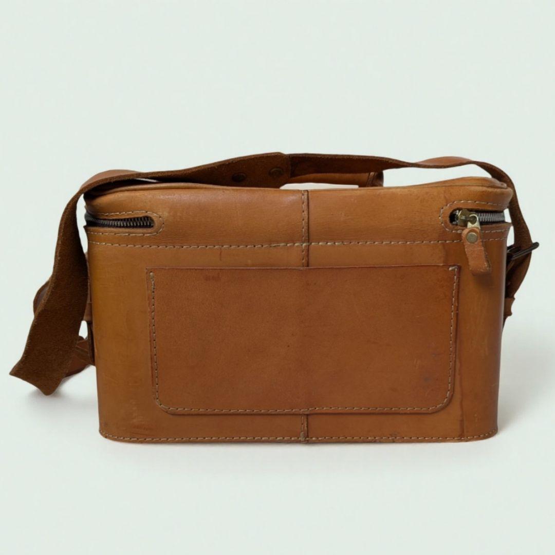 【希少】 HERZ ヘルツ カメラバッグ レザーバッグ キャメル 大型 人気