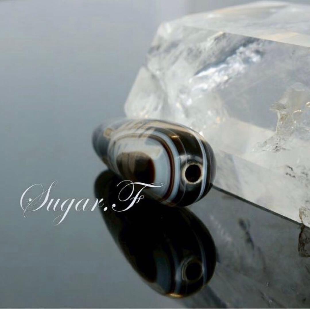 二眼福寿天珠　希少老天珠