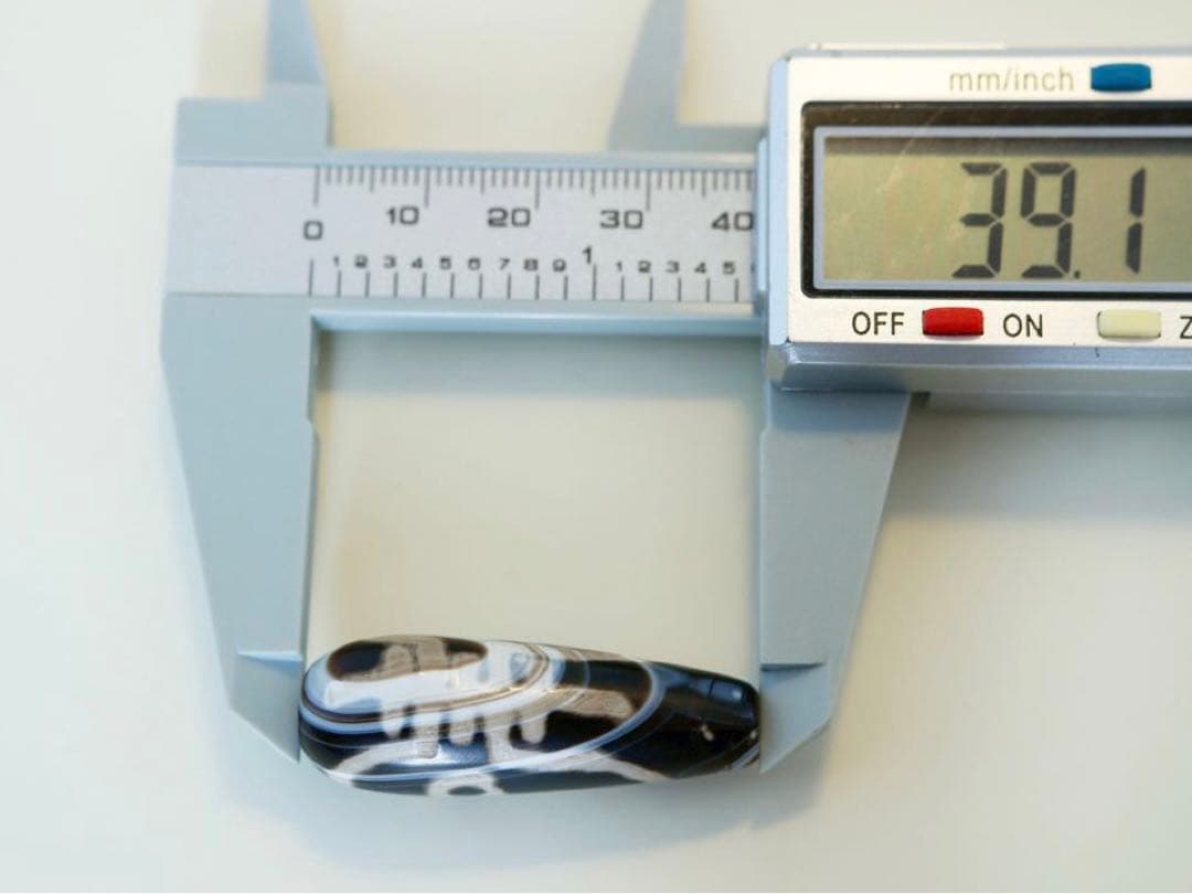 二眼福寿天珠　希少老天珠