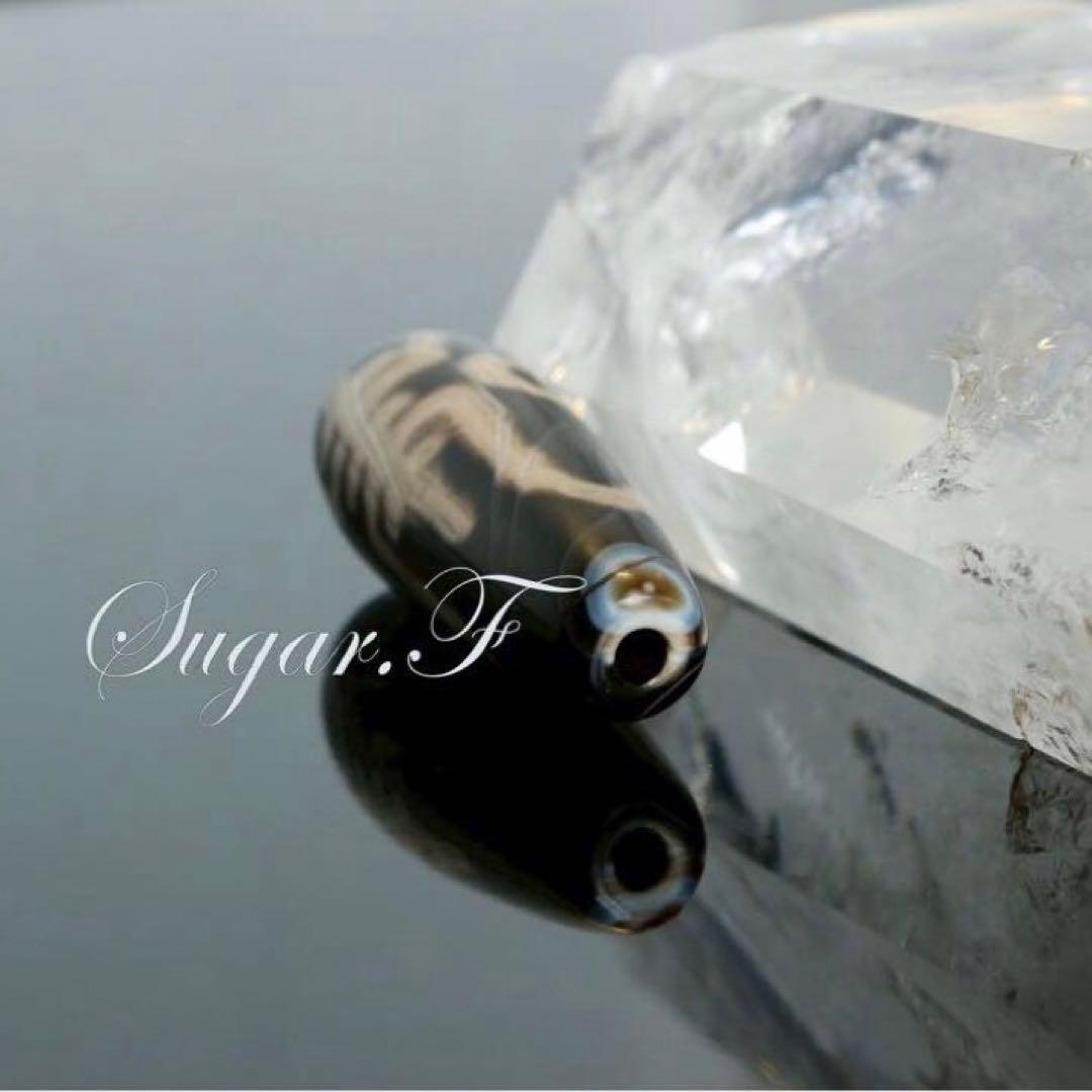 二眼福寿天珠　希少老天珠