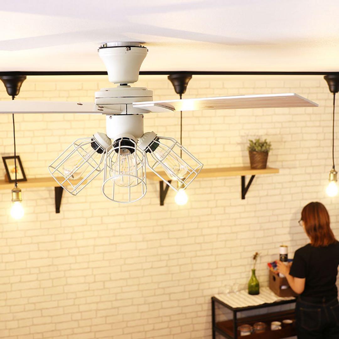 未使用 JAVAlO ELF JE-CF003-WH シーリングファン LED