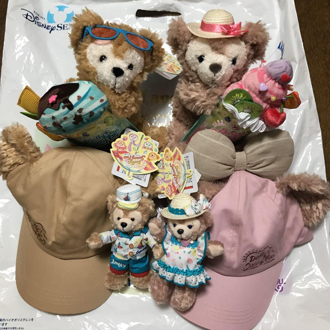 ディズニー ダッフィー サニーファン ぬいぐるみバッチセット