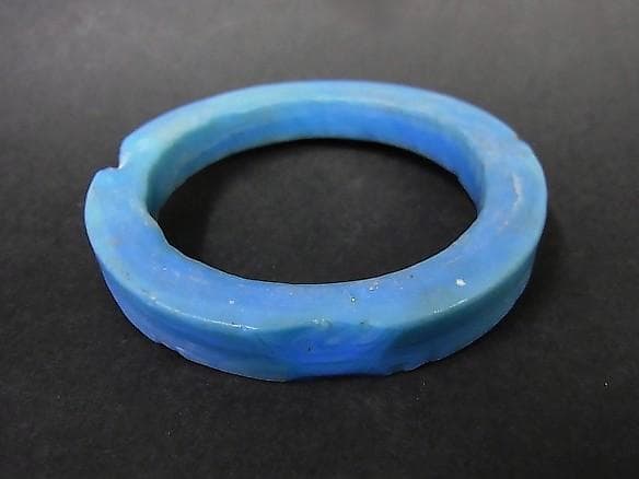 ★R1005★古代　青　ガラス　ブレスレット　ローマングラス　腕輪