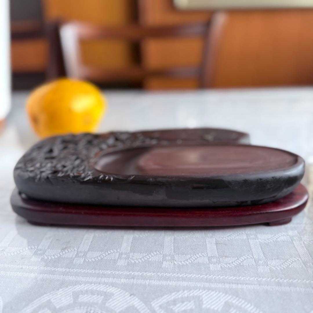 超限定出品18日20時迄‼️不世出‼️旧家蔵出書の極み端渓硯『瓜形硯』」②文房四宝