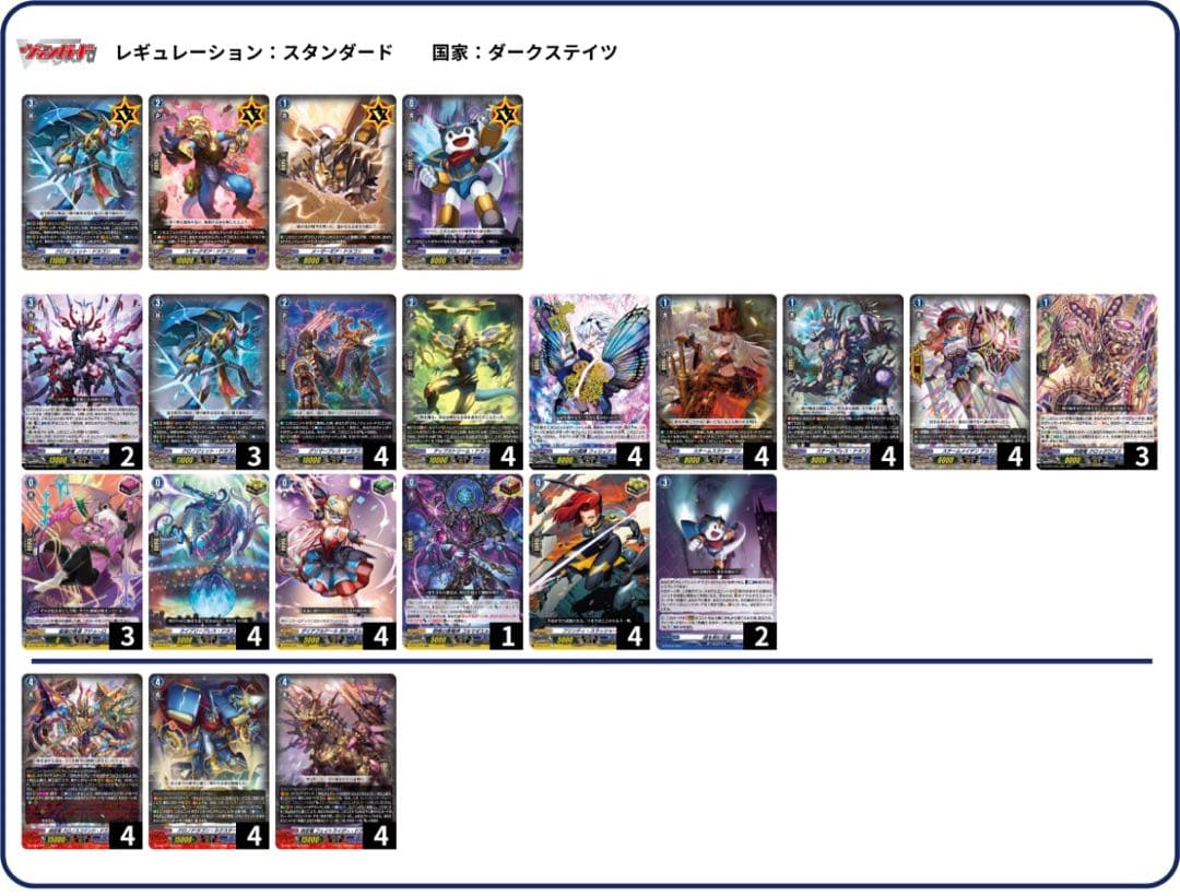 ヴァンガード ダークステイツ　クロノジェット　デッキ