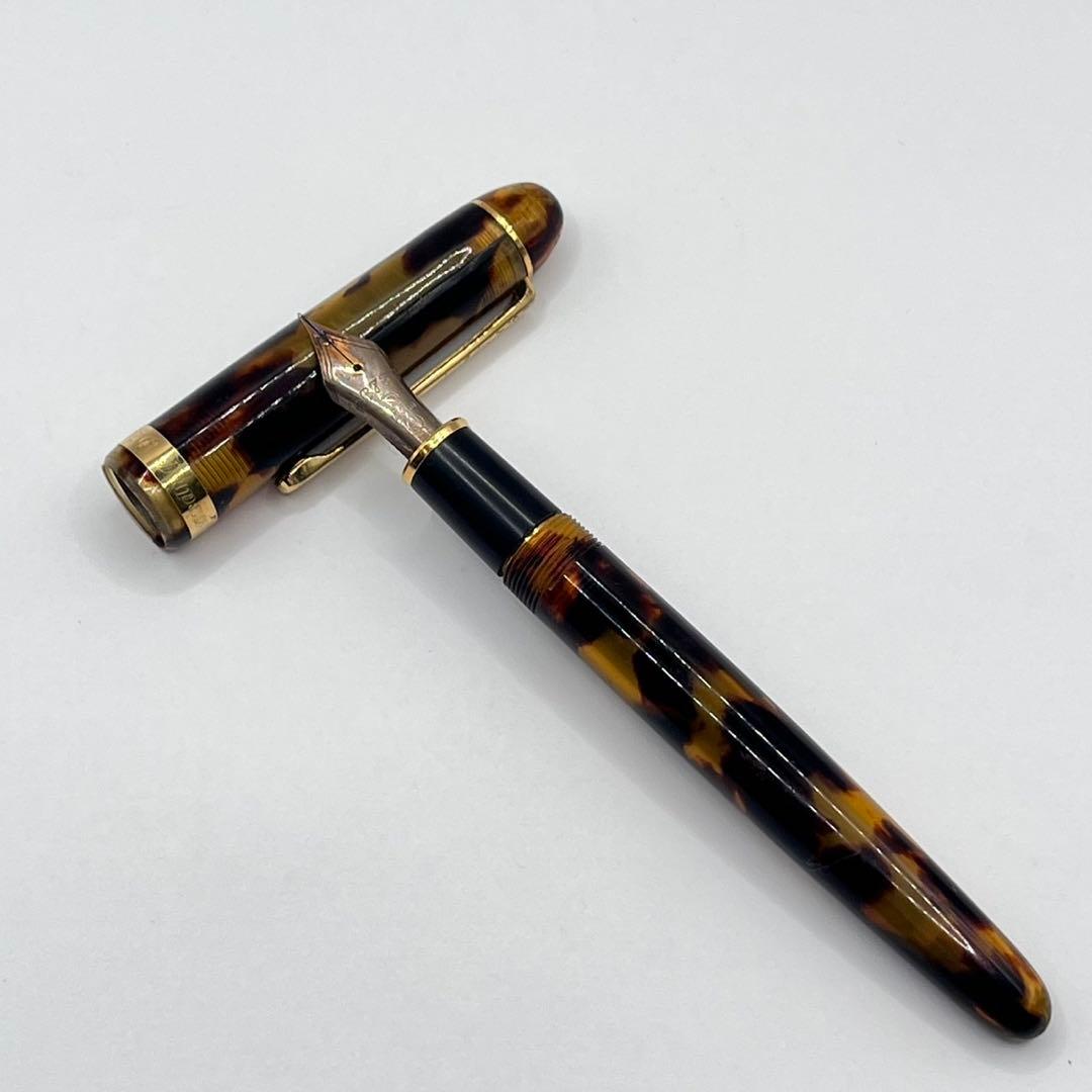 プラチナム　#3776 万年筆 セルロイド　14Kペン先　鼈甲