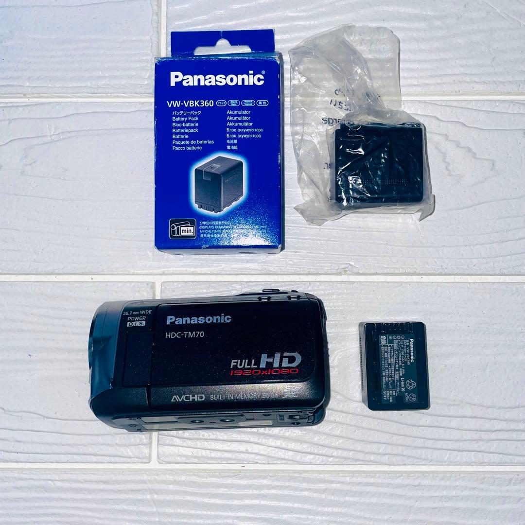 【美品✨】Panasonic HDC-TM70 付属品完備 ビデオカメラ