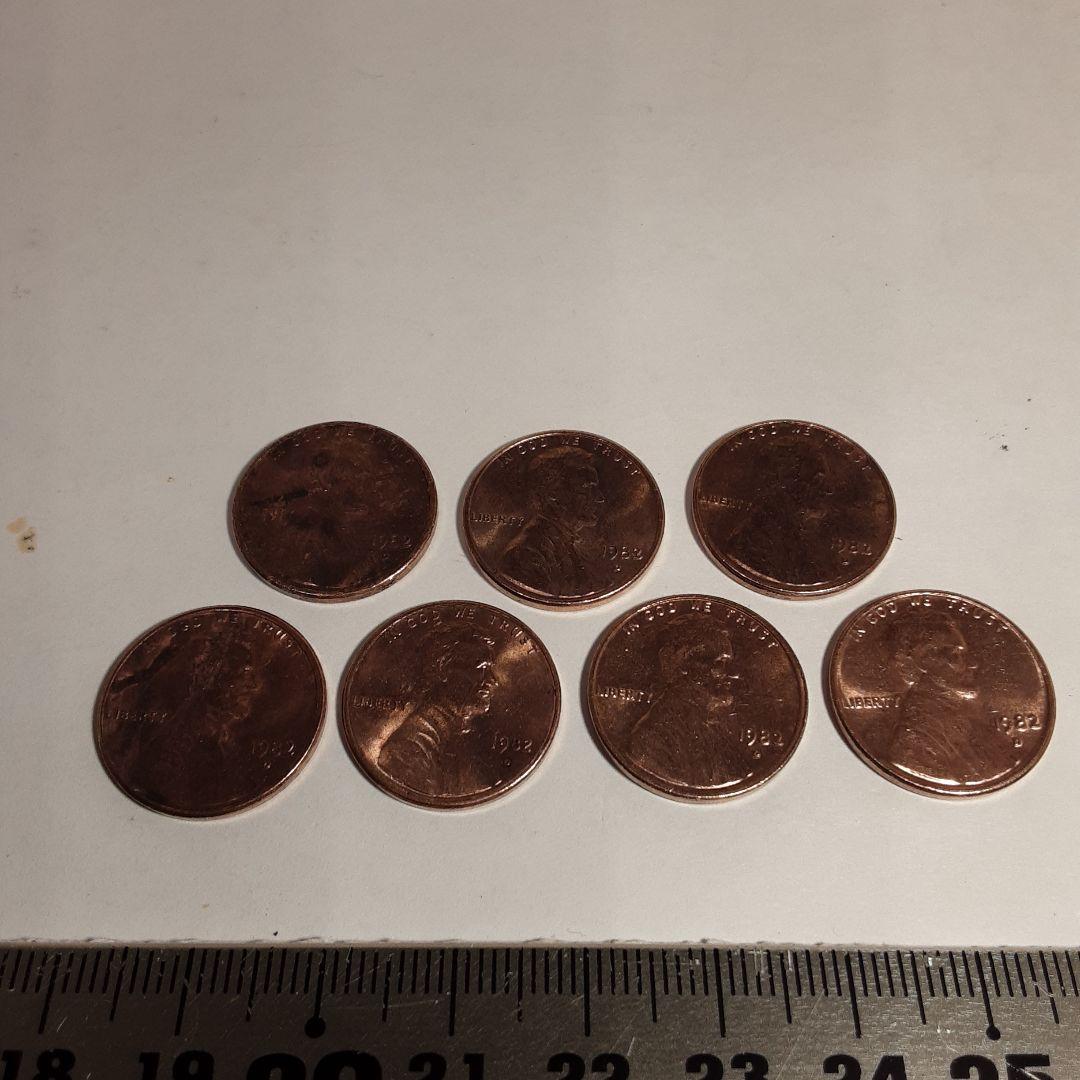 1982年刻印Ｄー1セント硬貨ー2360