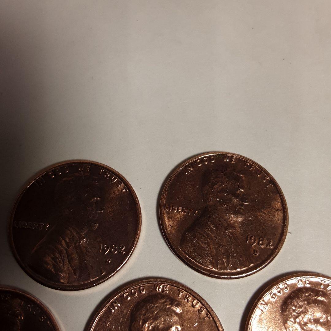 1982年刻印Ｄー1セント硬貨ー2360