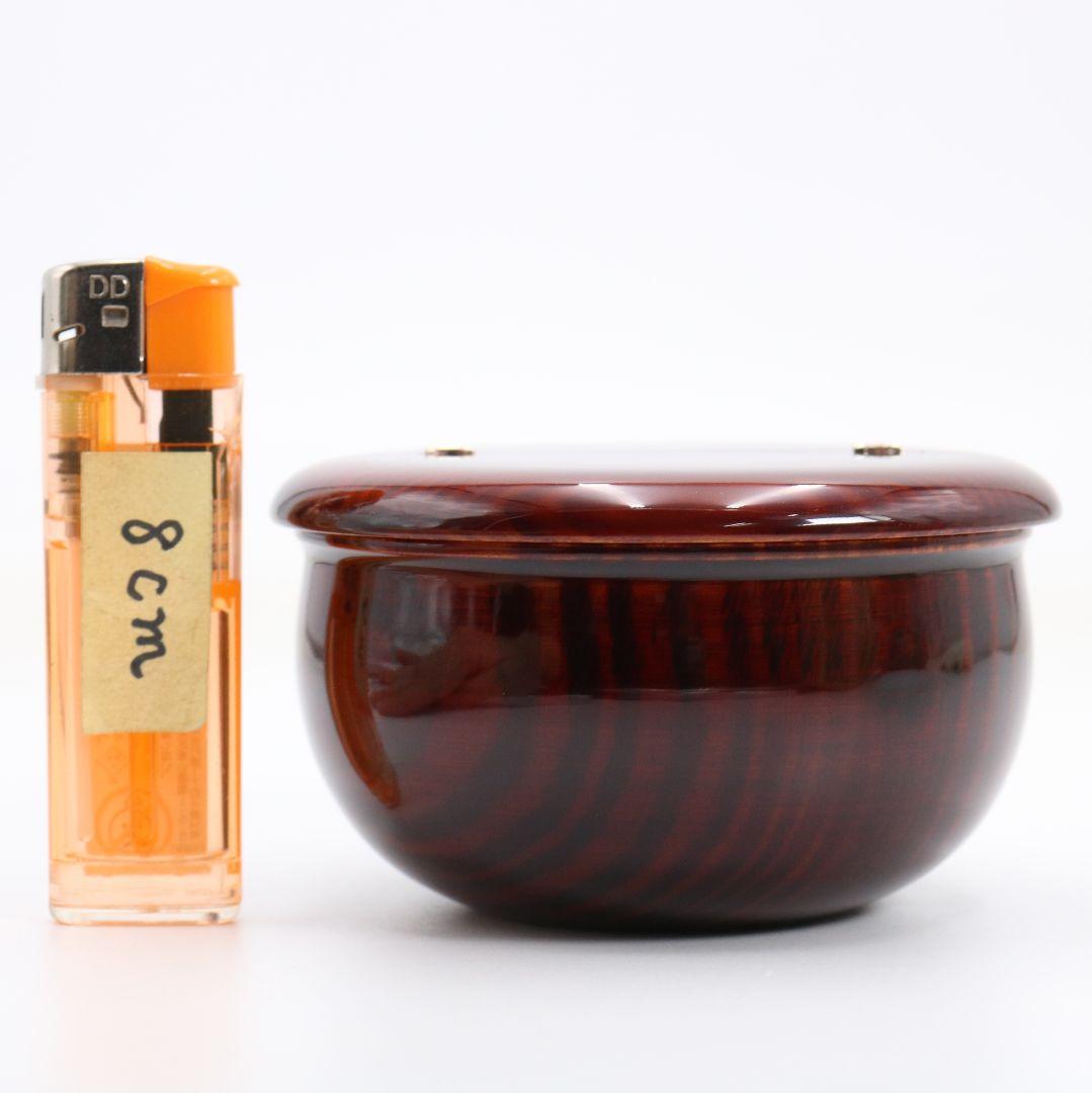 中谷秀斉作 覚々斎好写 老松 薄茶器 壷々青海波仕覆 茶道具　V942