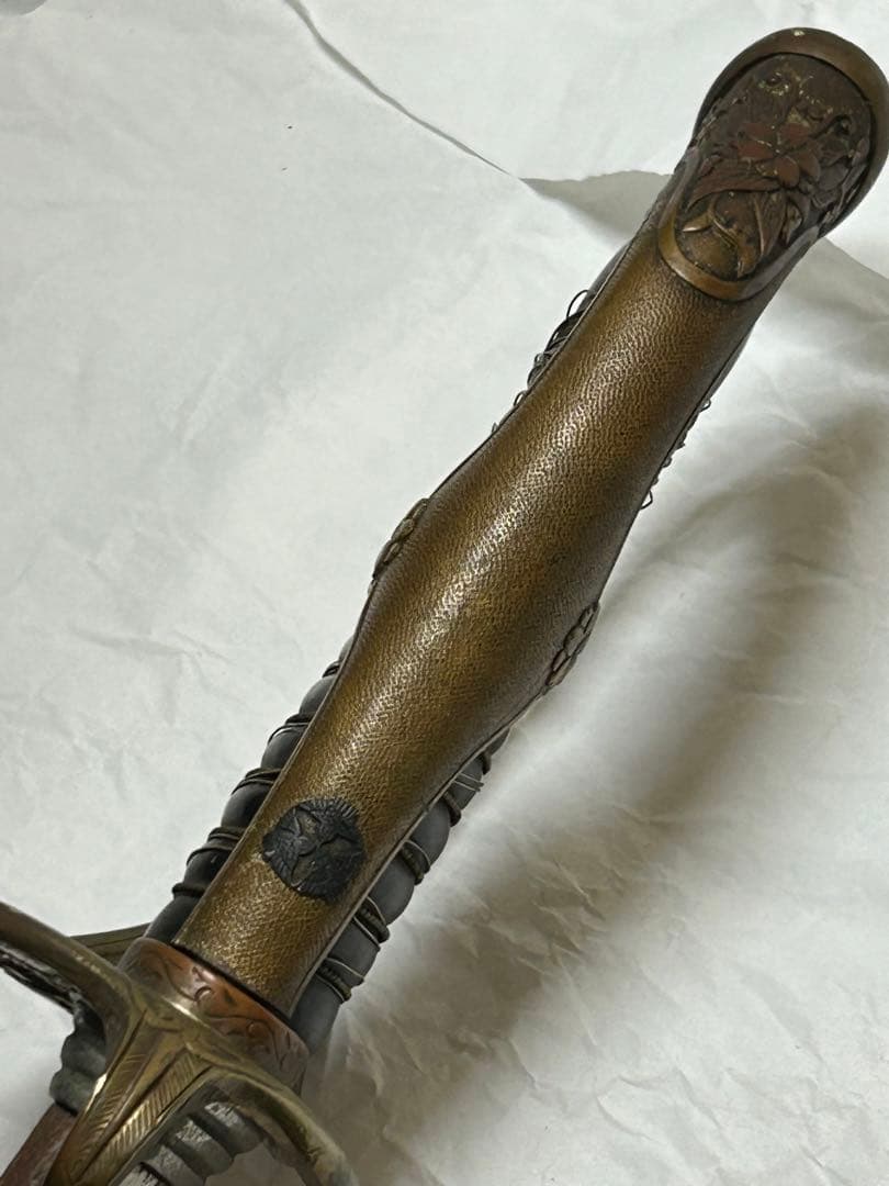 特大　指揮刀　サーベル　日本軍　模造刀　模擬刀　軍装品　短剣　全長112.5cm