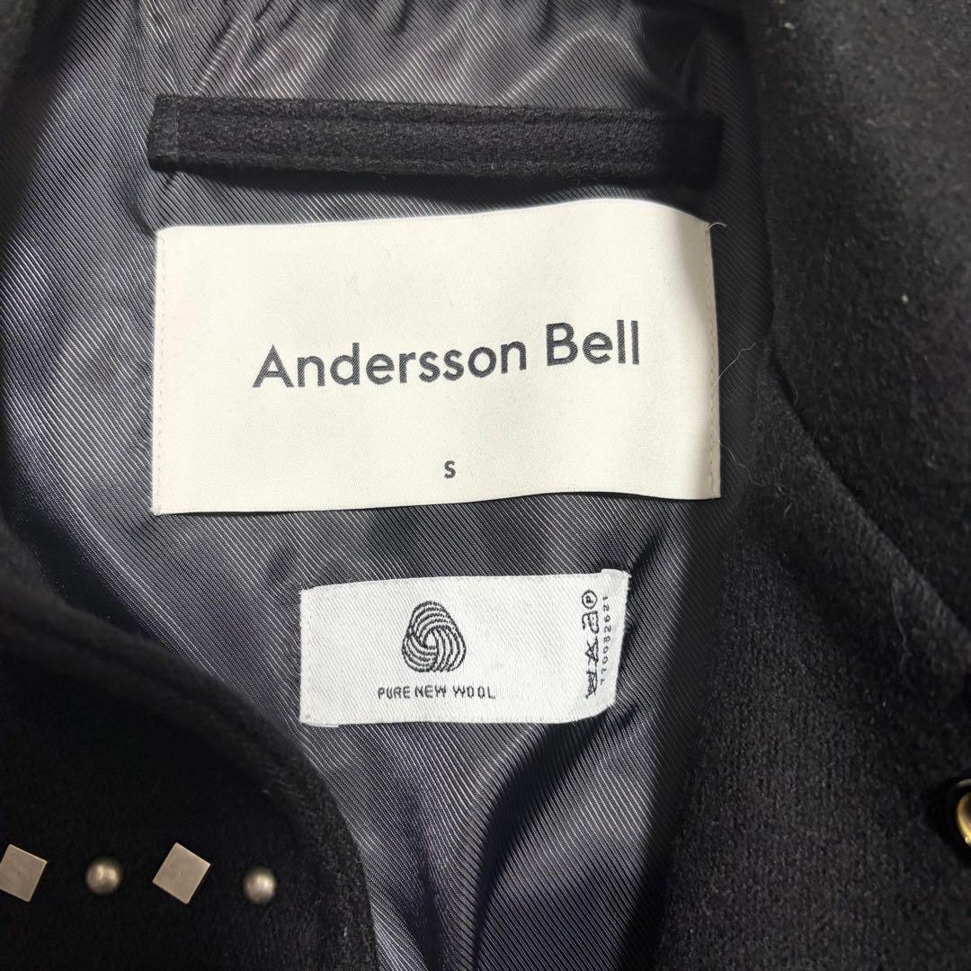andersson bell スタッズ ウールウエスタンジャケット 黒