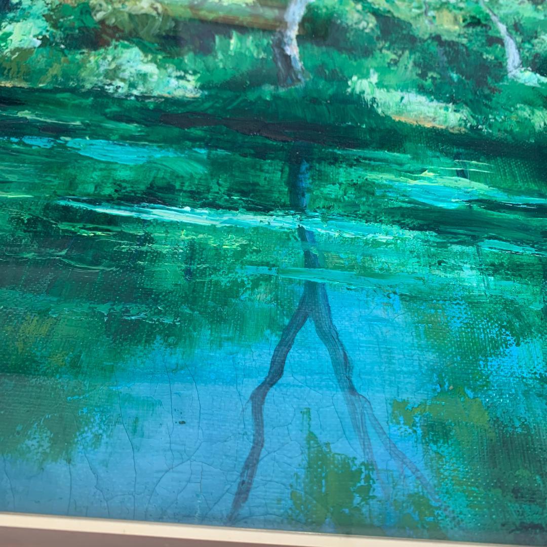 吉田長一氏の志賀高原/直筆サイン？入り/模写