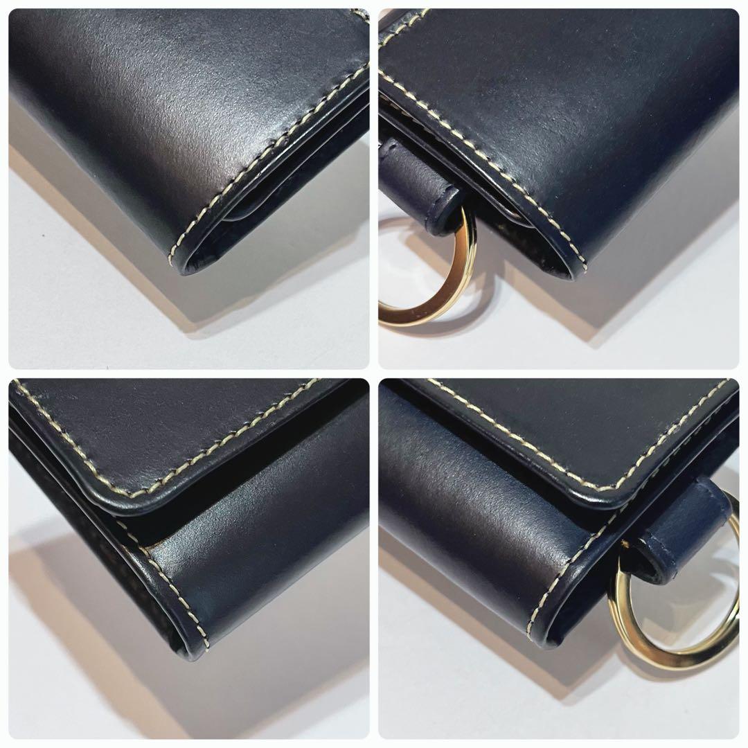 【未使用級】WhitehouseCox レザー 6蓮 キーケース キーリング付