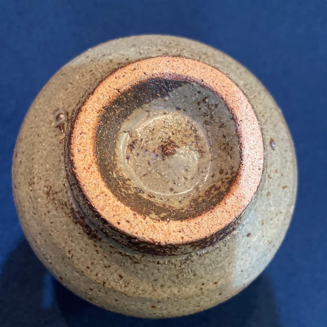 人間国宝【島岡 達三】(作)の『地釉象嵌縄文 茶碗』共箱　茶道具 茶碗