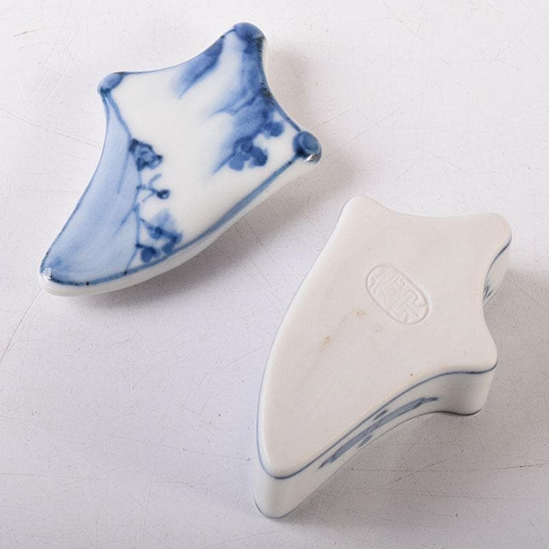 茶道具　西村徳泉造　古染付写　丁字香合　共布共箱　C　8173