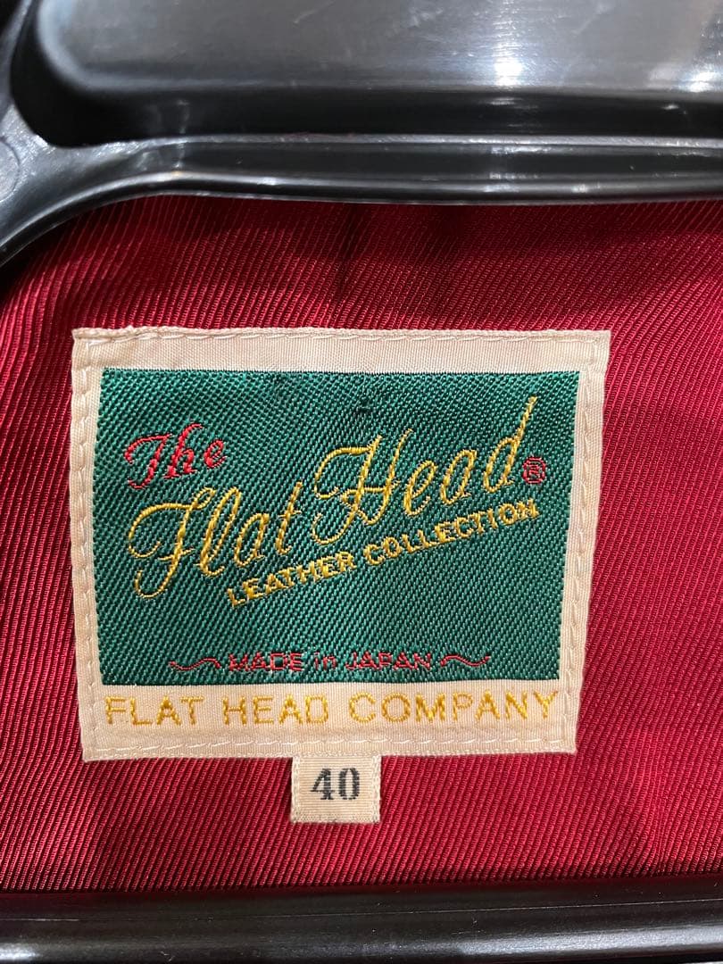 【ジミー】フラットヘッド 革ジャン シングルライダース L 40 黒