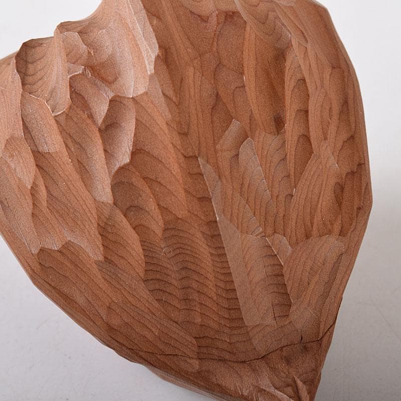 ぽぽっち　津田亮友造　飛騨高山　一位一刀彫ほおずき香合　共箱　V　7904