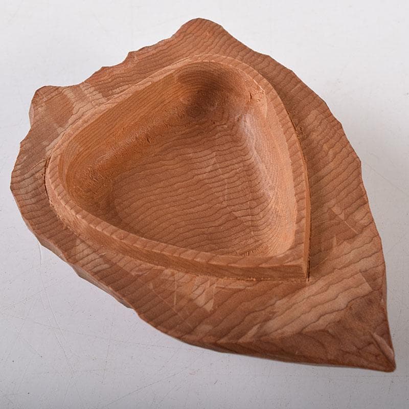 ぽぽっち　津田亮友造　飛騨高山　一位一刀彫ほおずき香合　共箱　V　7904