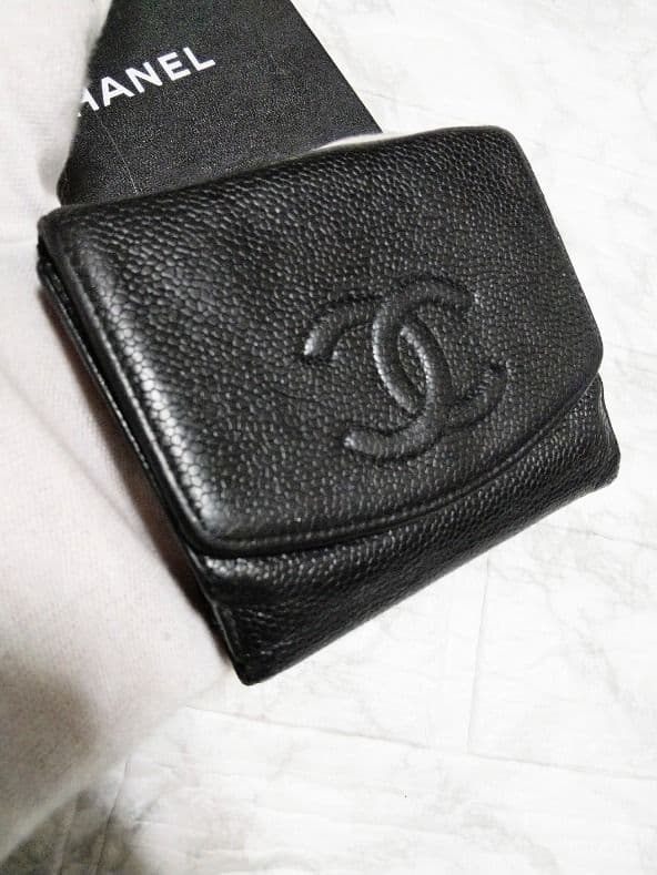 【綺麗】シャネル キャビア ココマーク 財布