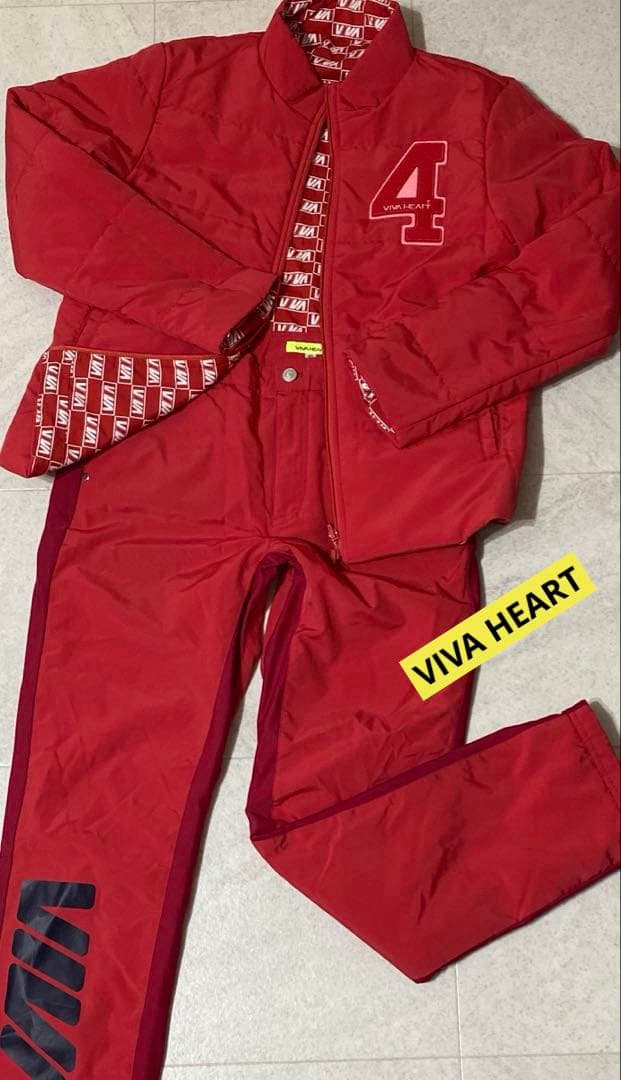 VIVA HEART リバーシブル 中綿ジップジャケット パンツ　セットアップ