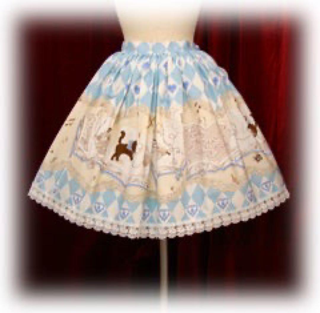 BABY,THE STARS「にゃんともかわいい」アリスと黒猫柄スカート