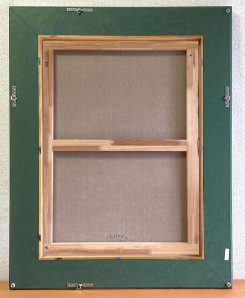 梅原龍三郎「桃太郎」（共シール）額装２０号●油彩画作品 共シール 大迫力です！●