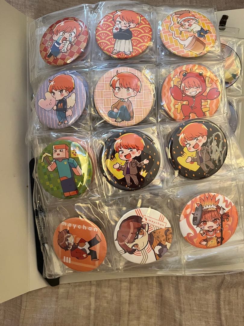 めいちゃん 缶バッジ コンプリートセット ページ売り まとめ売り バラ売り