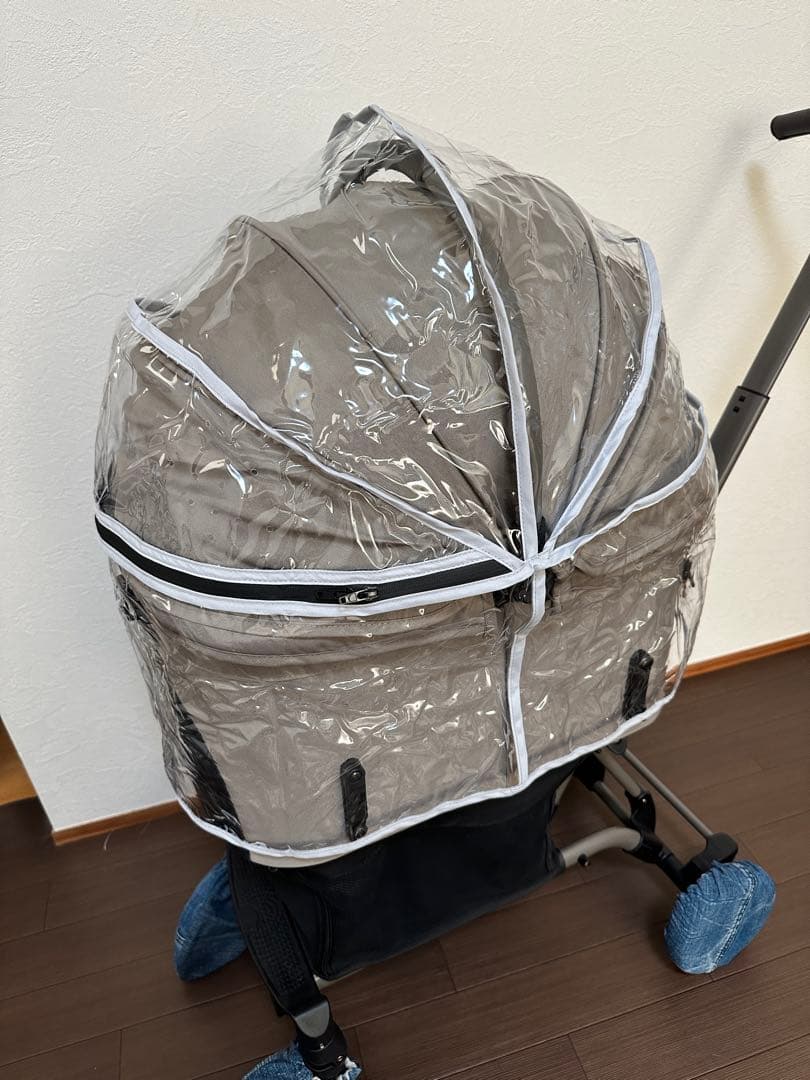 AIRBUGGY フィットウィズX ペットカート　レインカバー付