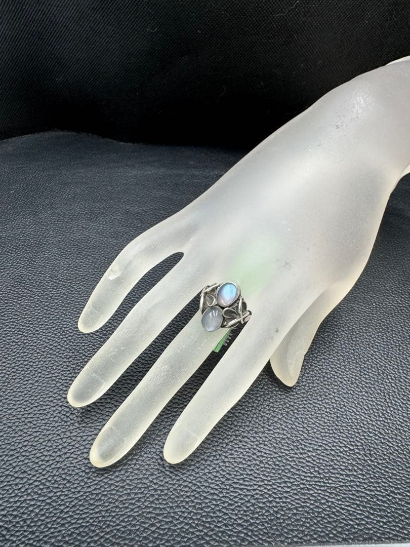 ジョージジェンセン 48 ムーンライト ブロッサム ムーンストーン リング