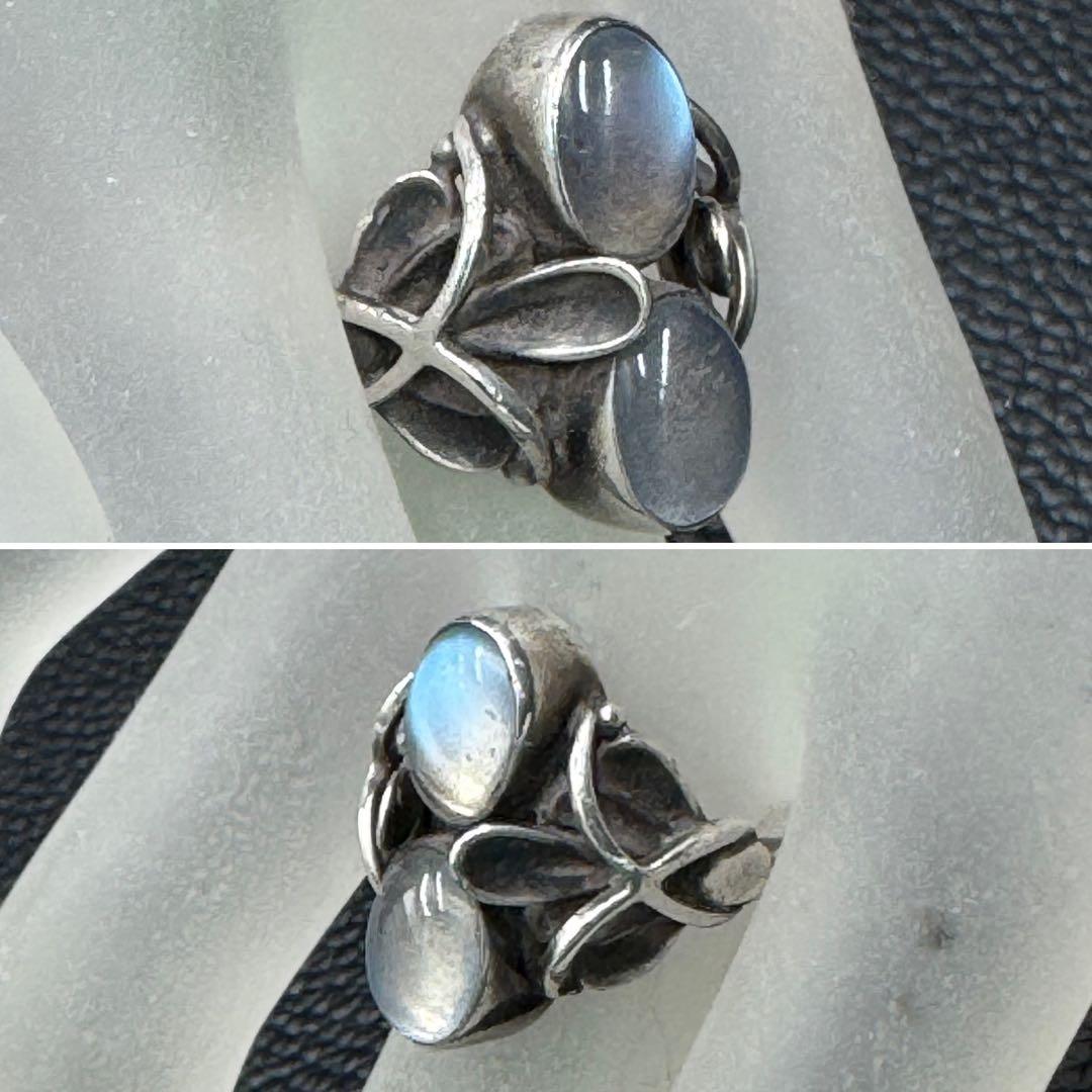 ジョージジェンセン 48 ムーンライト ブロッサム ムーンストーン リング