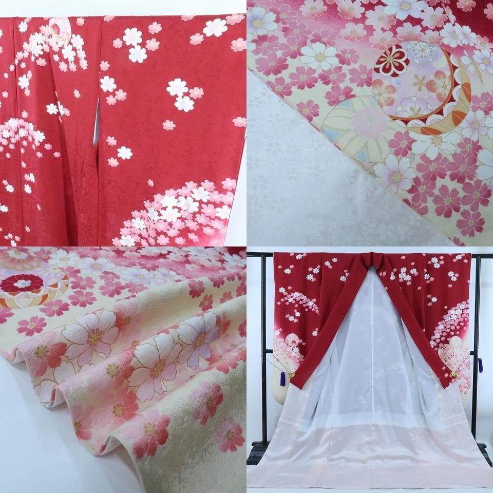 金駒刺繍“最高に花咲かせる特別な日☆”振袖 成人式 トールサイズ 着物H-98