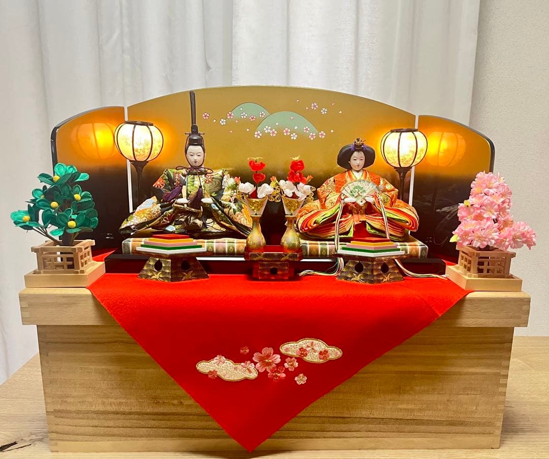☆美品☆ひな祭り 雛人形 コンパクト