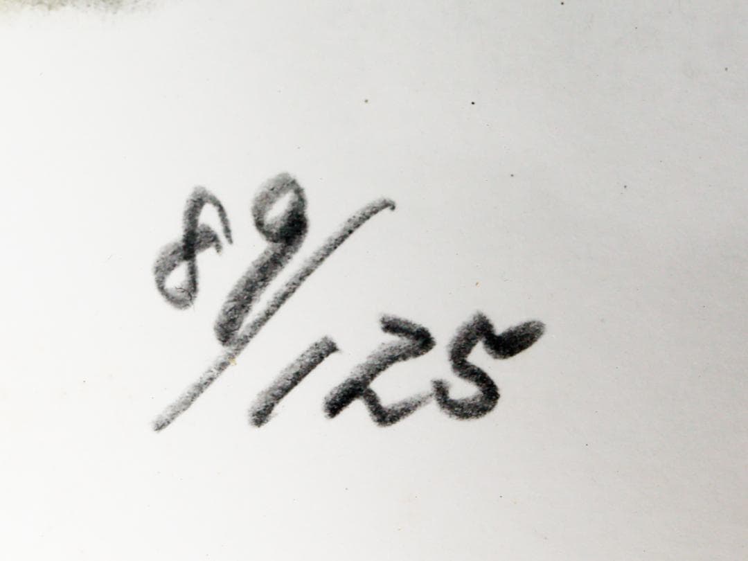 芝田米三 冬 リトグラフ 89/125部 額装 真作保証