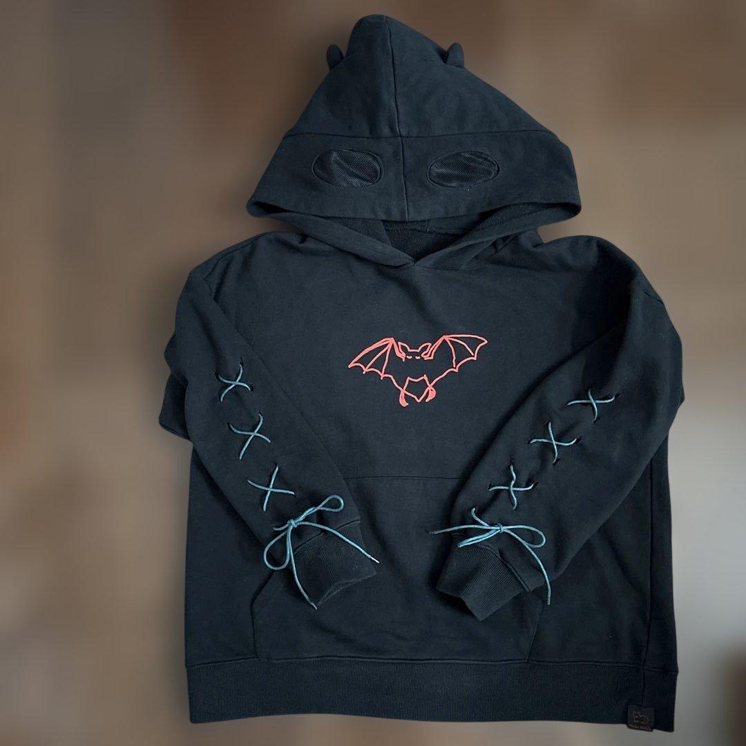 米津玄師 こうもりパーカーMバット柄フード付きスウェット長袖ツアーグッズ