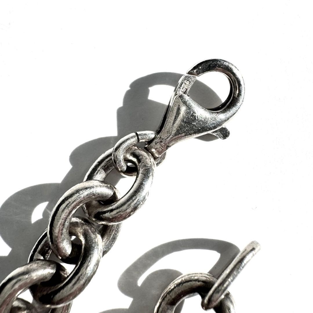 アクセサリー Silver Oval Link Chain Bracelet Vintage