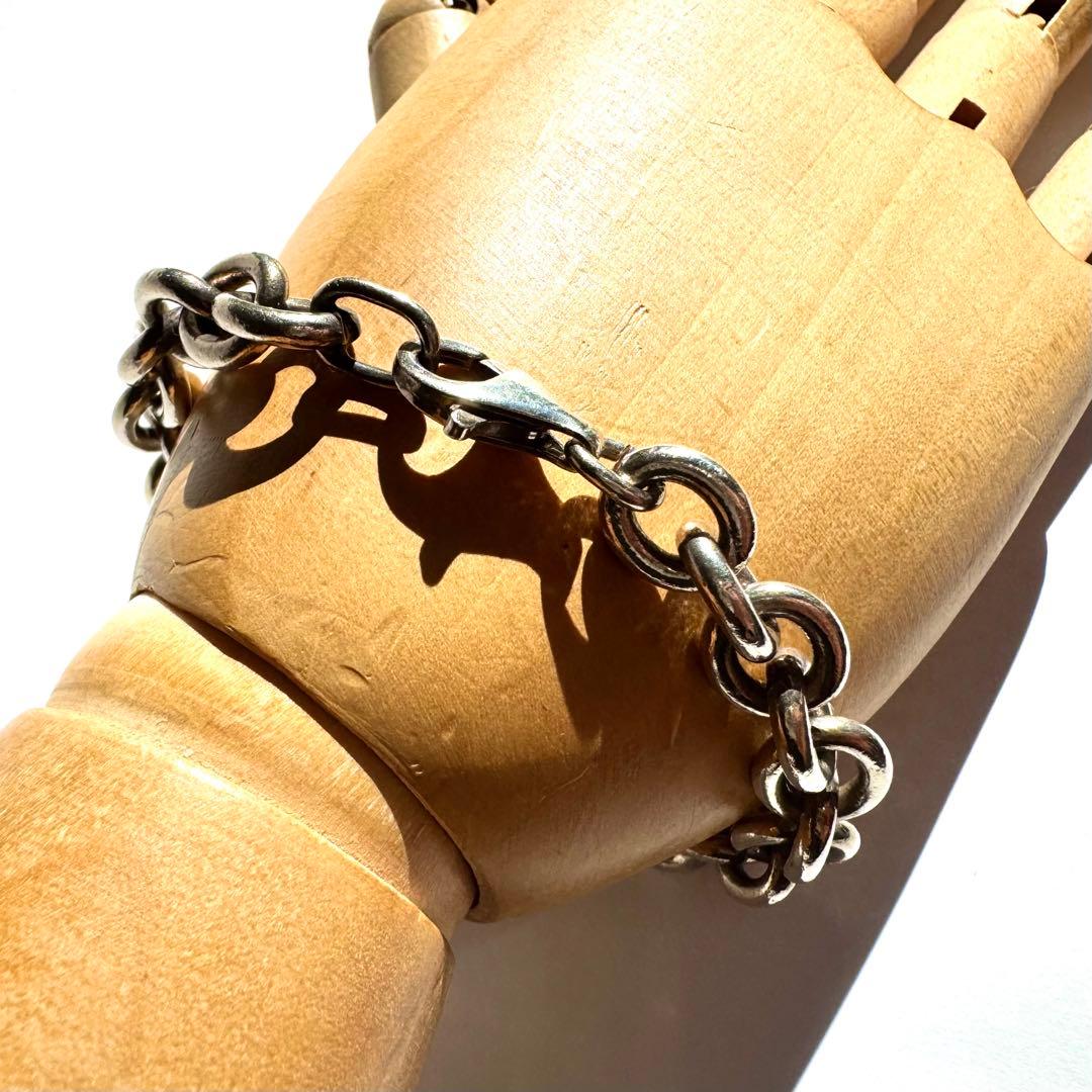 アクセサリー Silver Oval Link Chain Bracelet Vintage