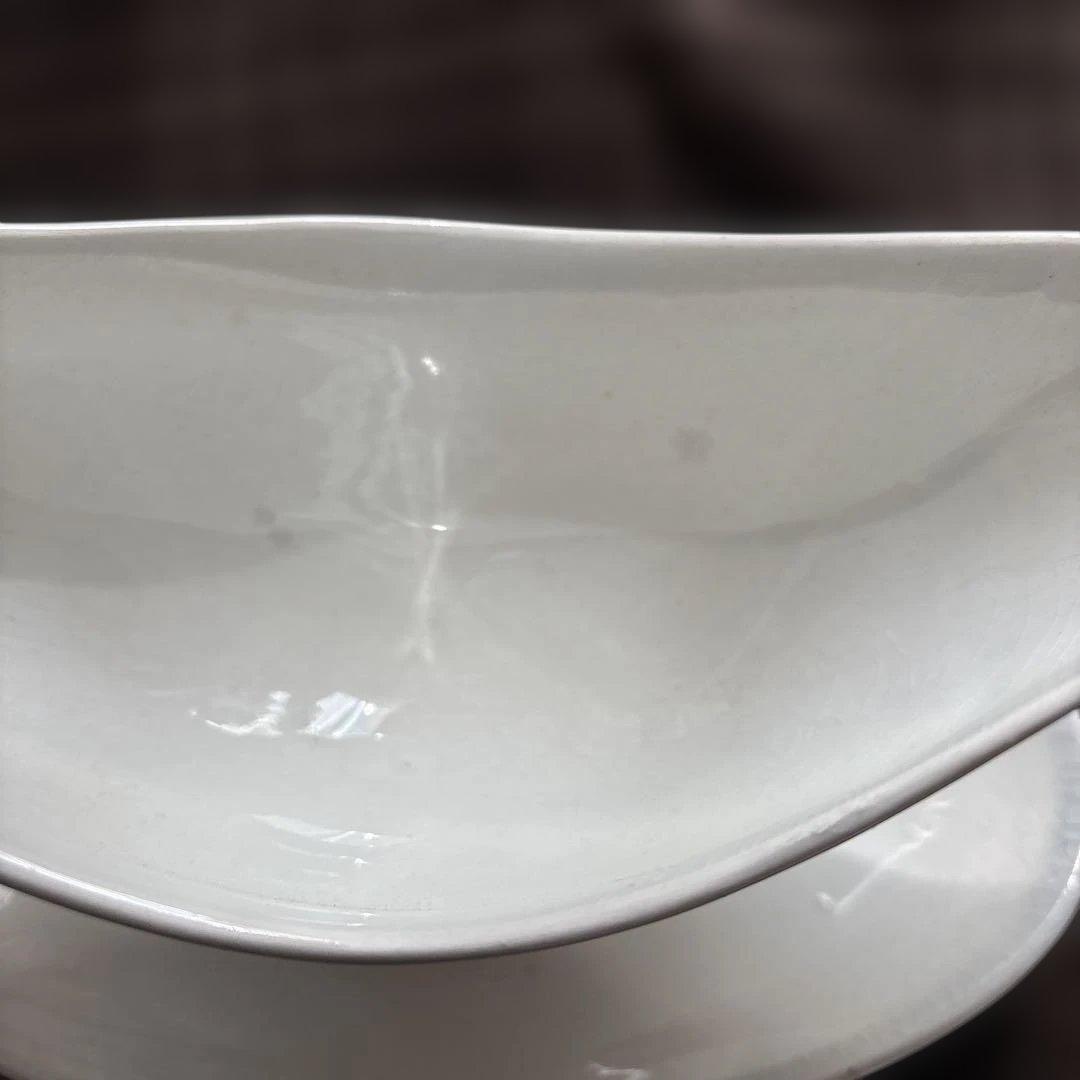 クレイユエモントロー フランスアンティーク ホワイトソーシエール