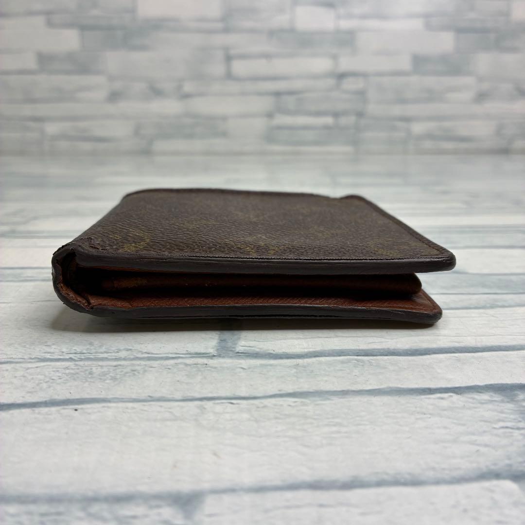 40 LOUIS VUITTON ルイヴィトン モノグラム 二つ折り財布　qj3