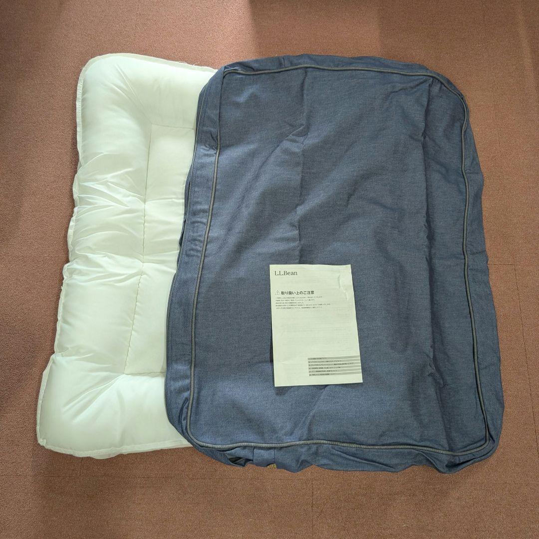 エルエルビーン ミディアム デニム・ドッグ・ベッド、長方形