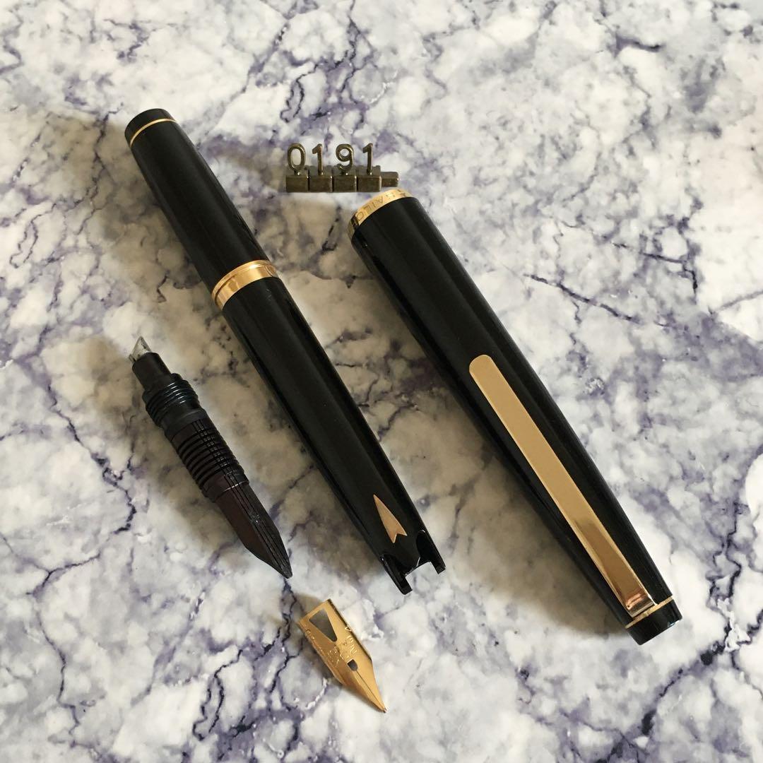 #0191 オーバーホール済み 万年筆 SAILOR ショート象嵌 23k
