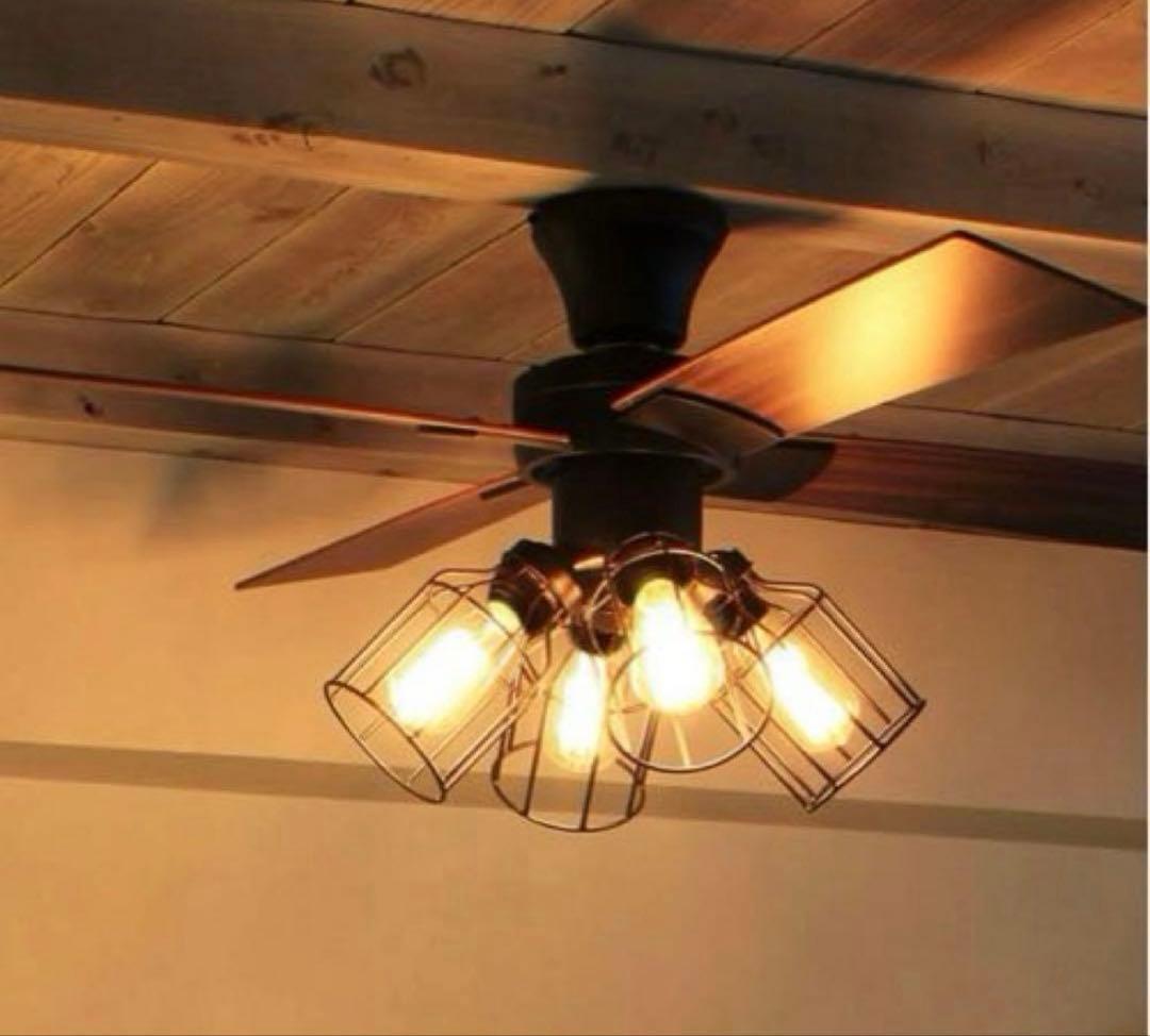 JAVALOシーリングファンライトBK　美品