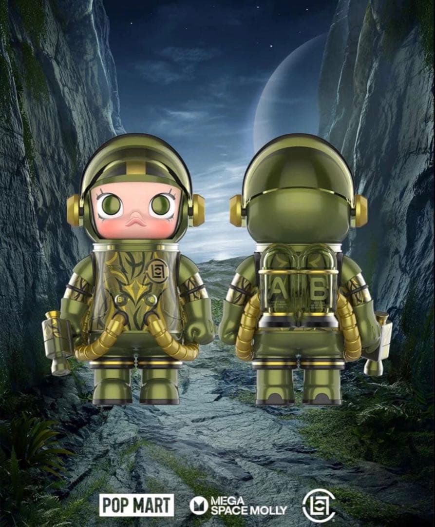 その他 POPMART MEGA SPACE MOLLY 100% CLOT-Olive