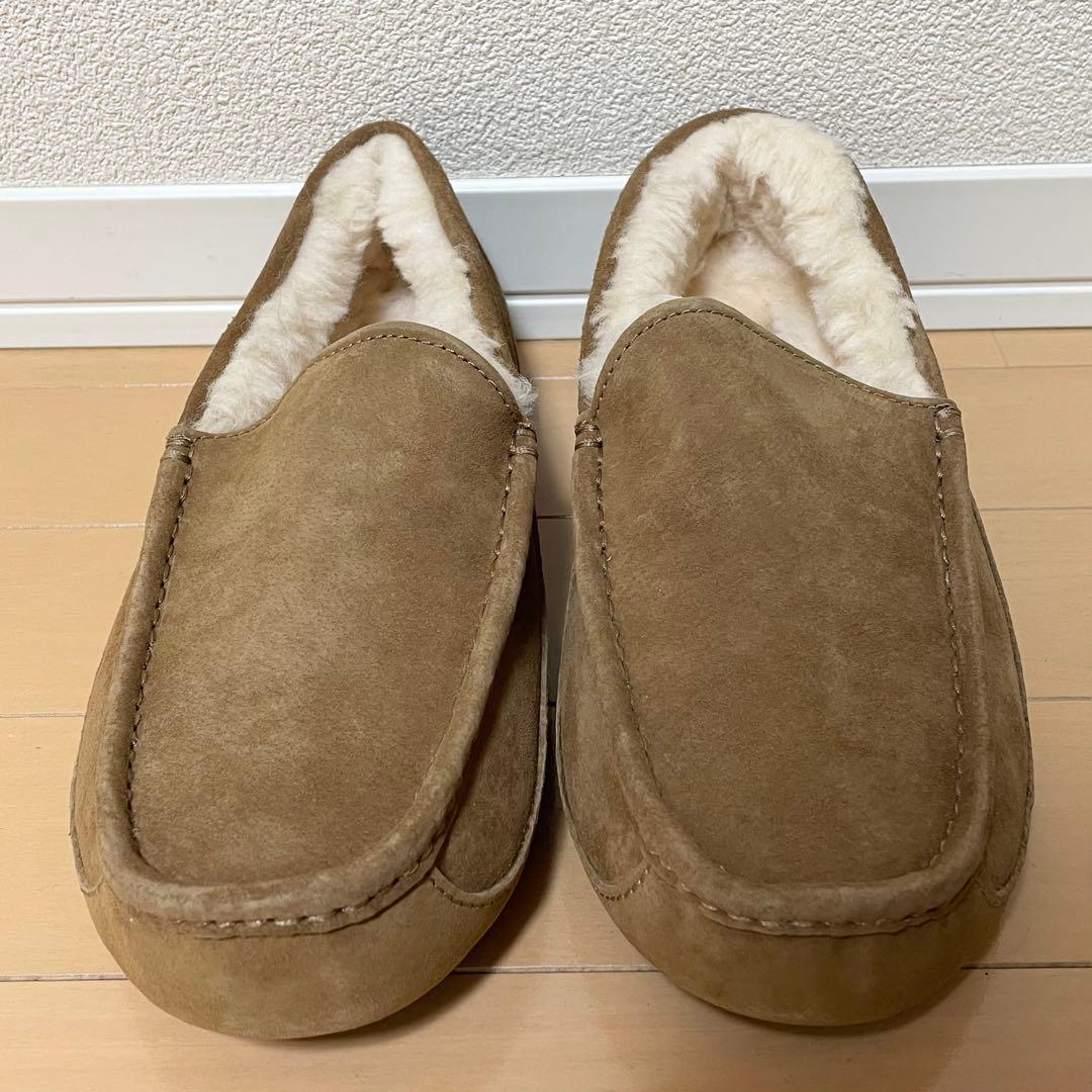 【未使用に近い】UGG アグ モカシン ASCOT ボア ブラウン 5775