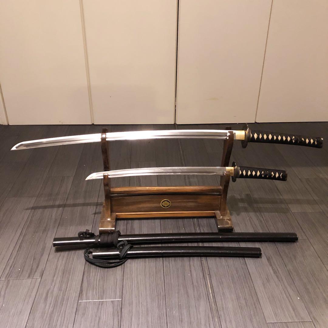 高級模造刀　居合刀　 樋入り刀身　太刀　脇差　大小セット　土佐美術刀剣