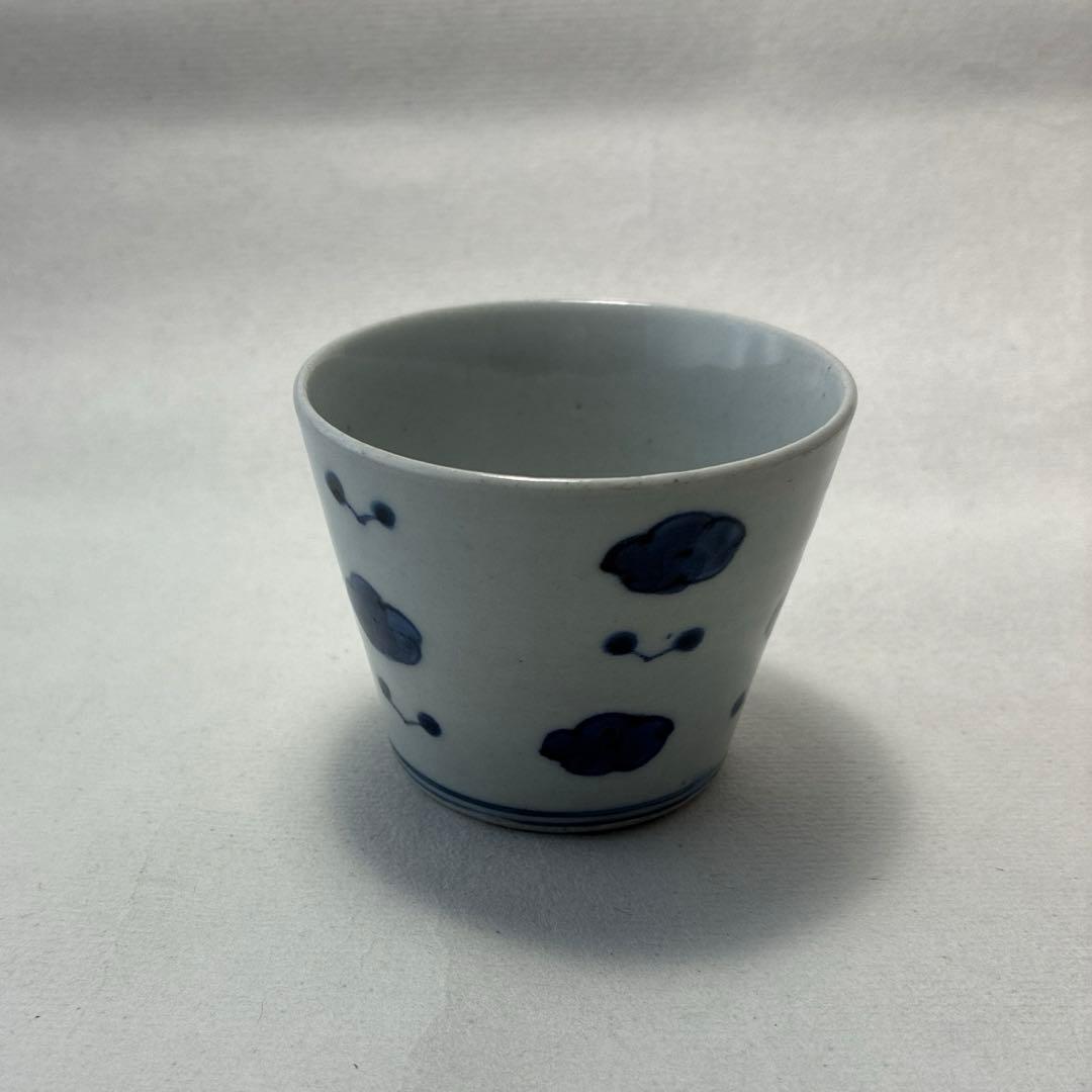 古伊万里　染付　さくらんぼ　蕎麦猪口