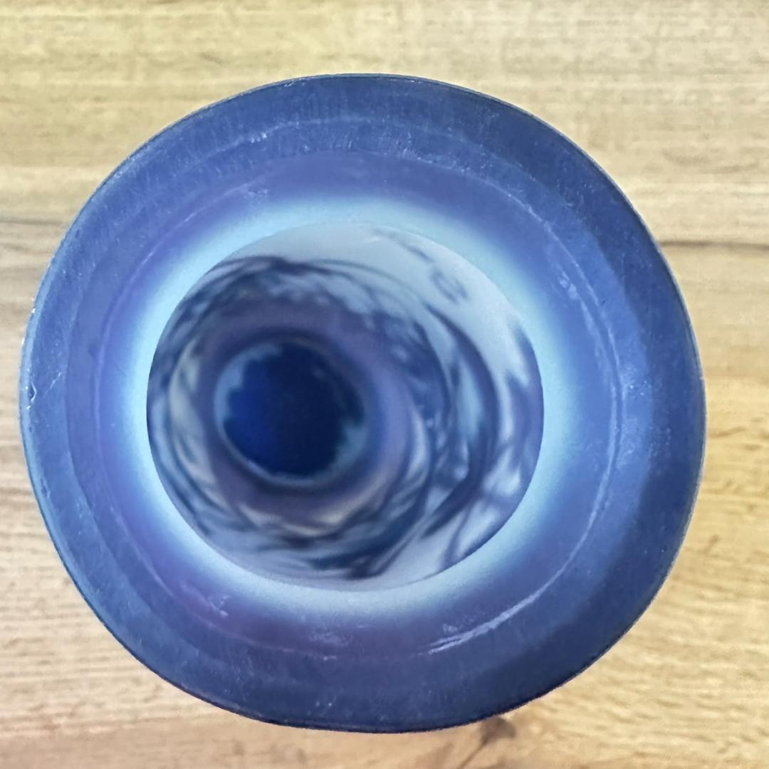 【証明書】 エミールガレ　芥子紋　　花瓶　技法スフレ　被せガラス　高さ28cm