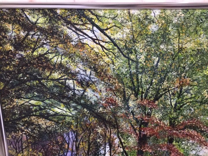 自作画　北海道大学キャンパス　油絵