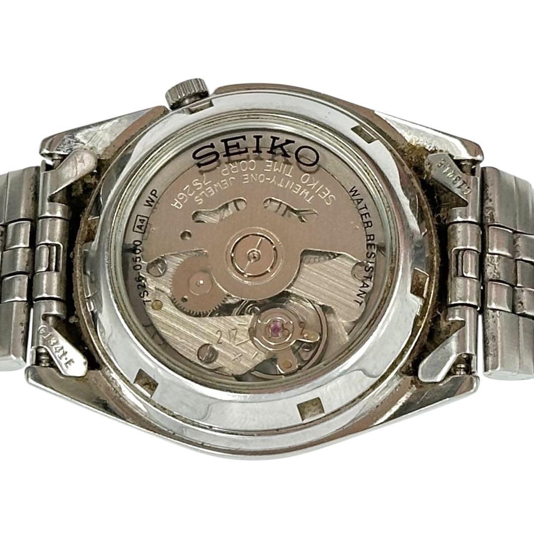 セイコー5 腕時計　メンズ　自動巻 裏スケルトン 7S26-0500 ラウンド